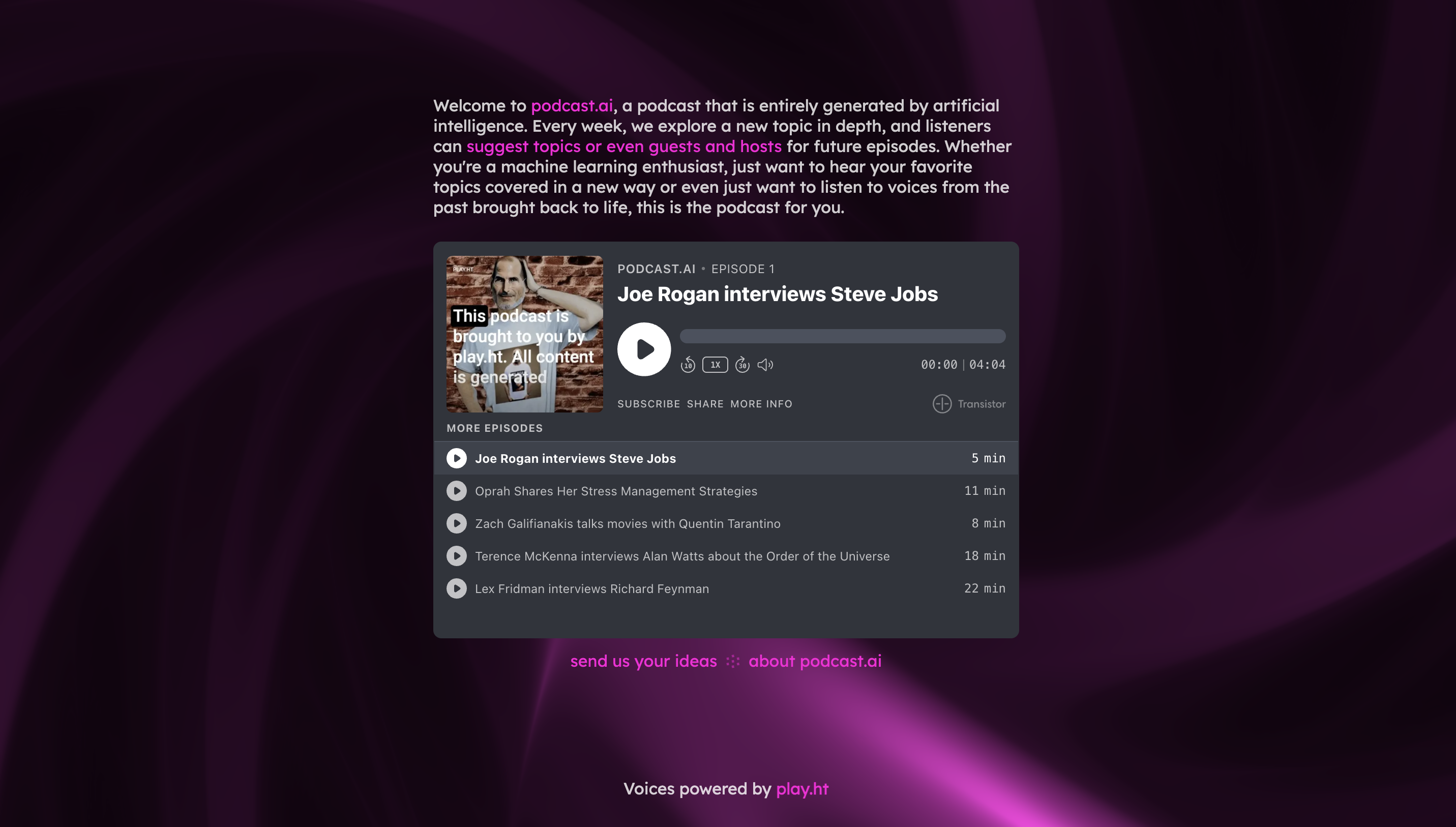 Podcast: Podcasting Basato sull’Intelligenza Artificiale